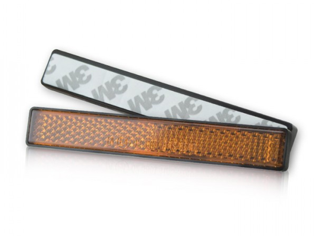 Riflettore Stripe rettangolare giallo giallo autoadesivo approvato E