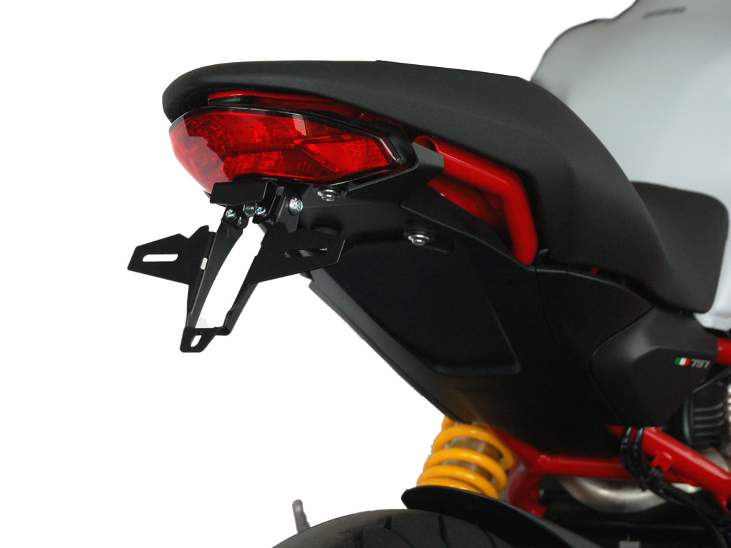 Porta targa IQ1 per Ducati Monster 797 (2017-202020) Kennzeichenhalter IQ1 für Ducati Supersport (2017-2025) für Originalblinker