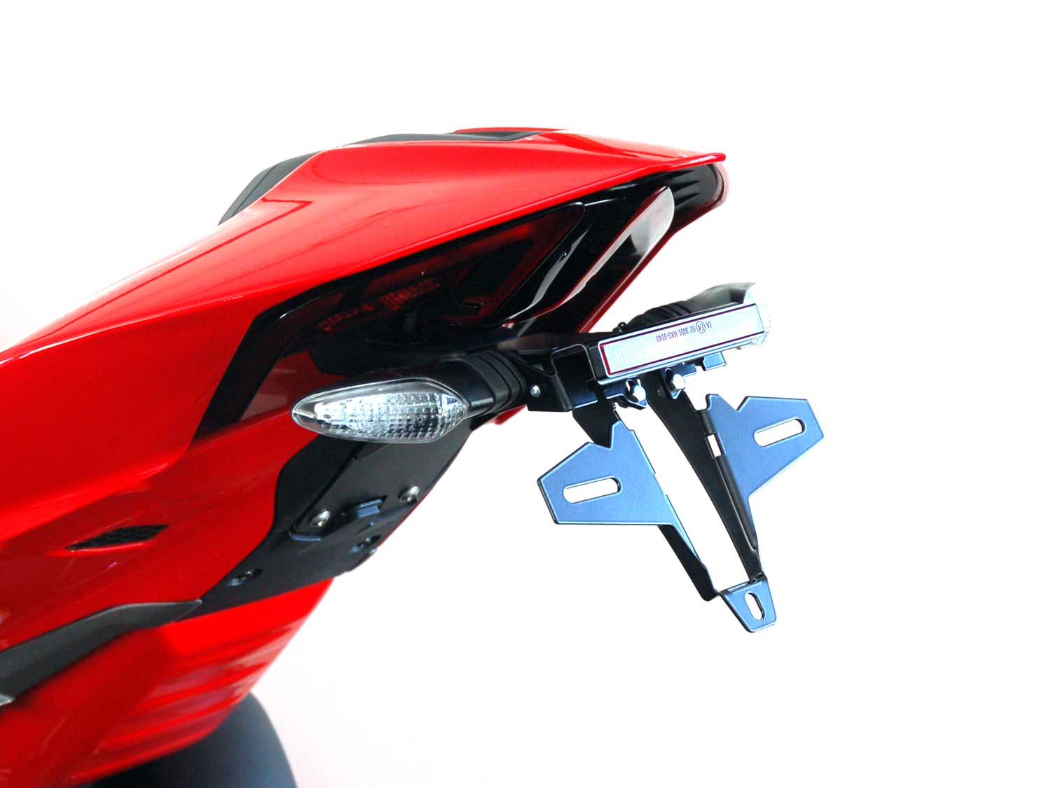 Portatarga IQ5 per Ducati Monster V2 (2026-2027) per indicatori di direzione originali