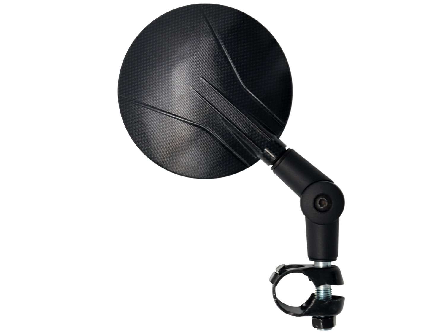 Specchio FLEXI Clip 7849 per manubrio nero universale sinistro o destro omologato E Specchio FLEXI Clip 7849 per manubrio nero universale sinistro o destro omologato E