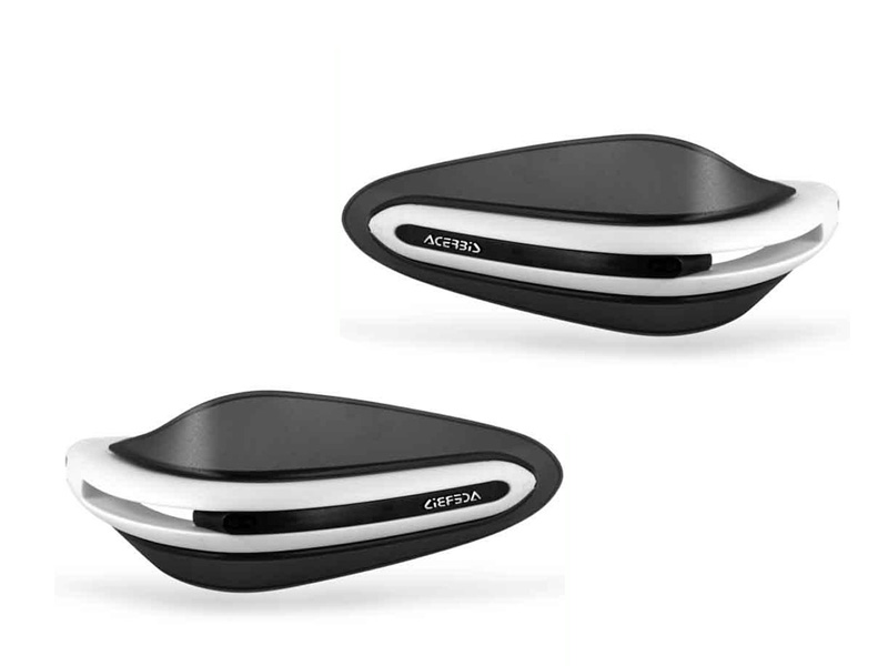 Handschützer DUAL ROAD für Lenker innen ø 13,6 -19 mm weiß