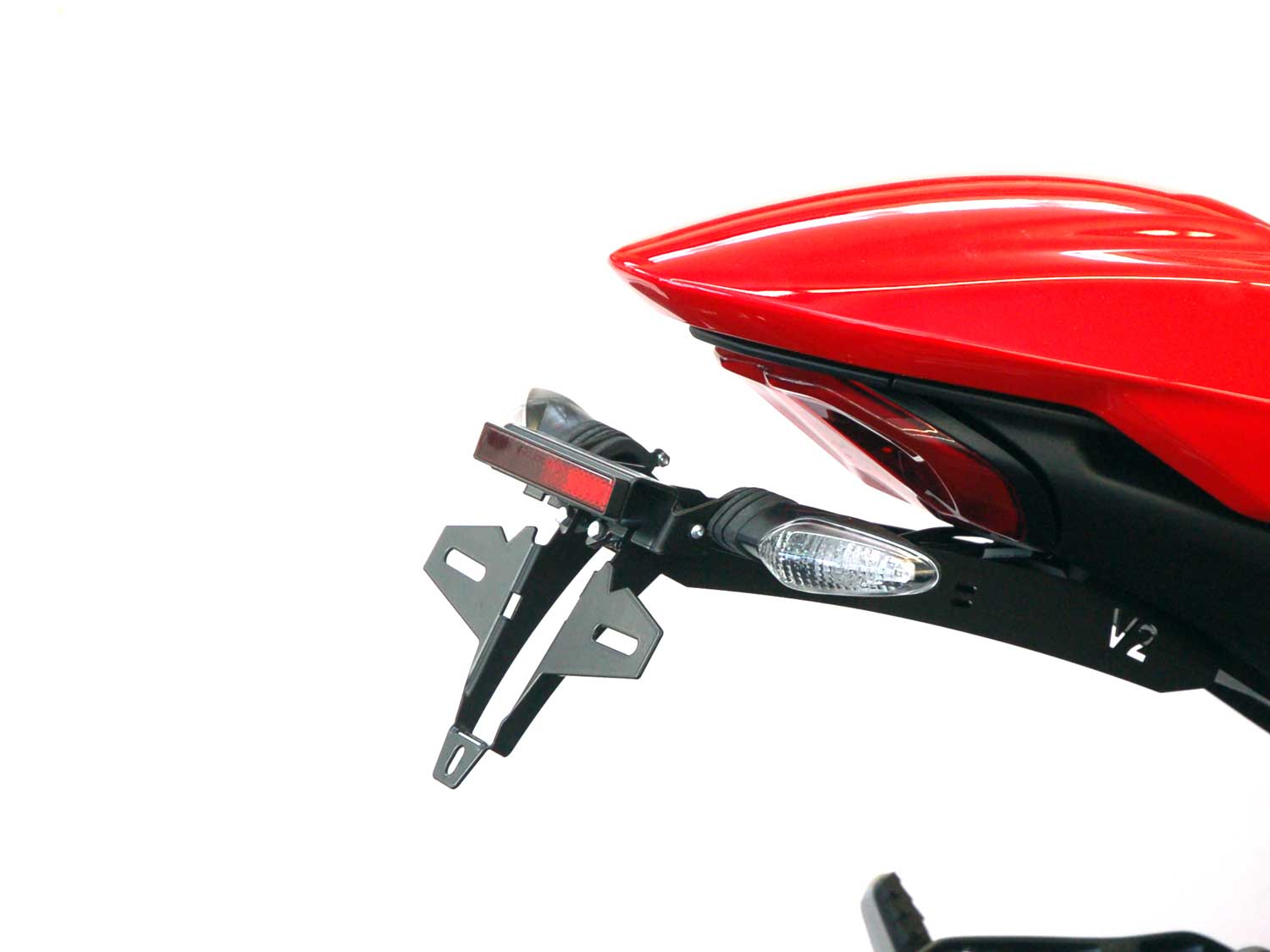 Portatarga IQ5 per Ducati Monster V2 (2026-2027) per indicatori di direzione opzionali