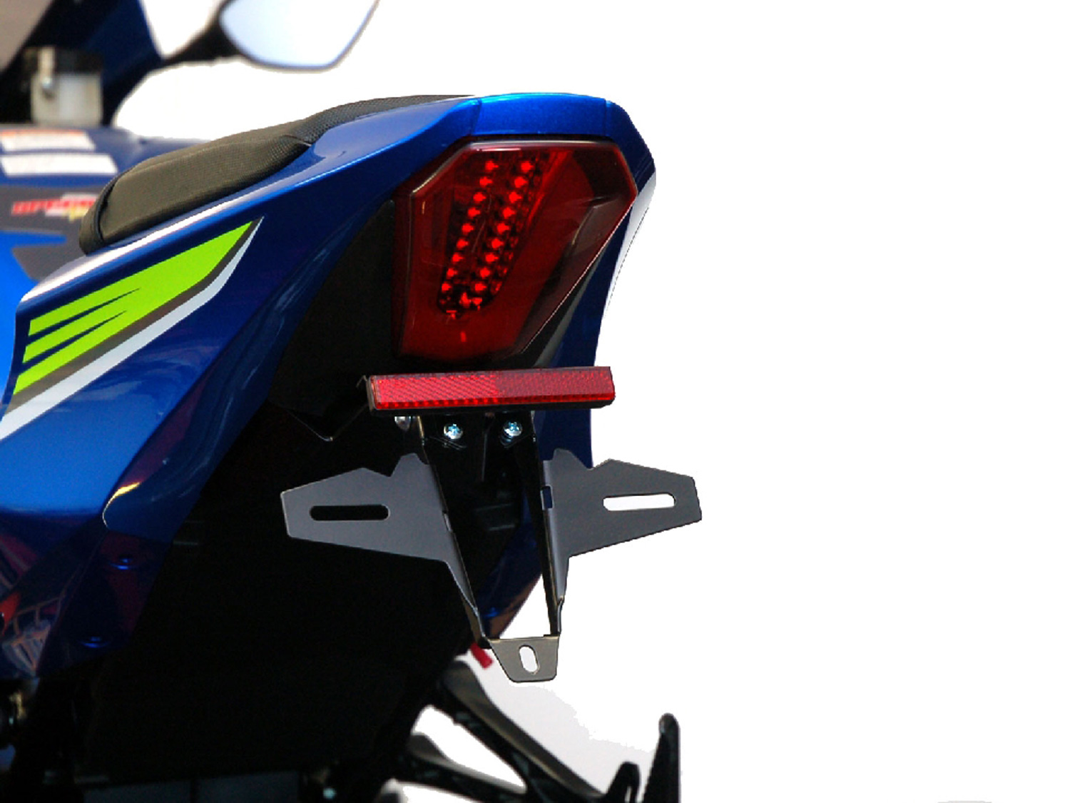 Porta targa IQ4 per Suzuki GSX-R 1000 (2017-202020) Kennzeichenhalter IQ4 für Suzuki GSX-R 1000 (2017-2022) für Originalblinker