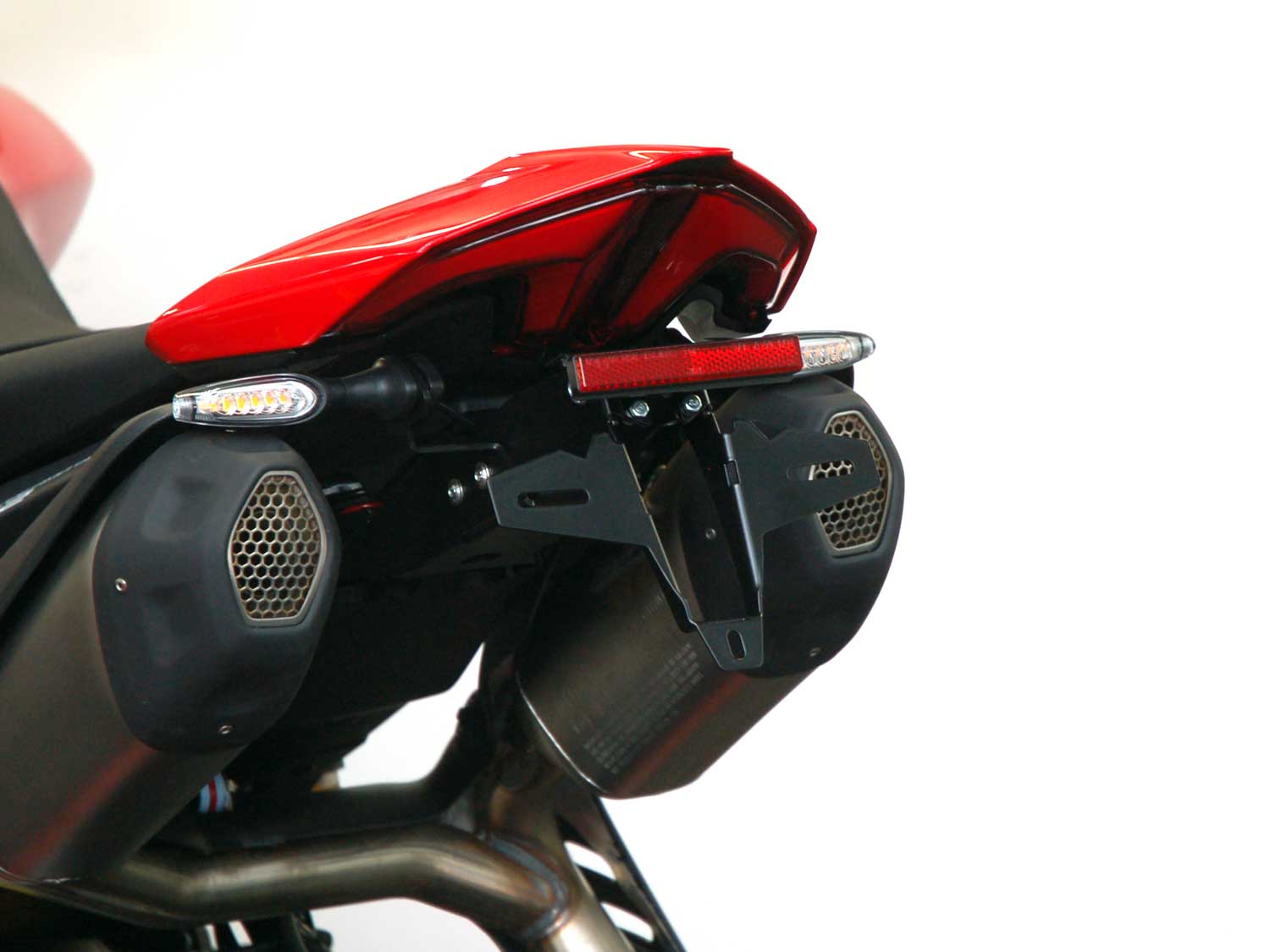 Portatarga IQ4 per Ducati Hypermotard V2 (2026-2027) per indicatori di direzione opzionali