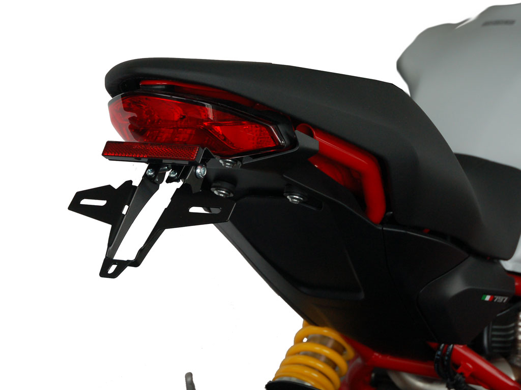 Porta targa IQ4 per Ducati Monster 797 (2017-202020) Kennzeichenhalter IQ4 für Ducati Supersport (2017-2025) für Originalblinker