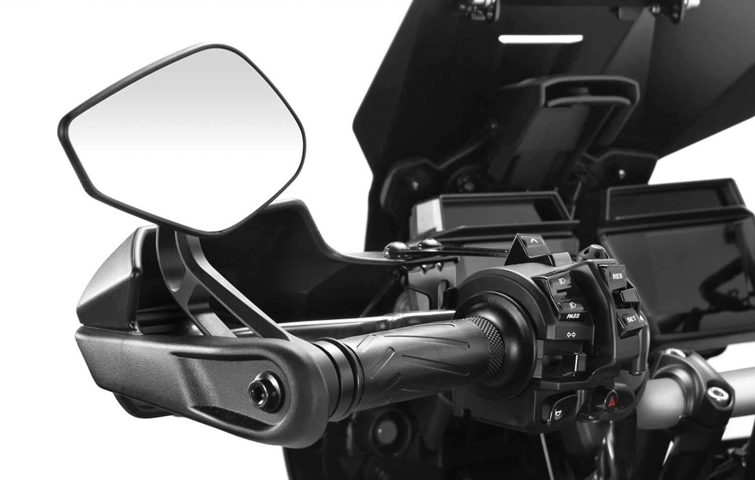 Specchio terminale Revenge SS con peso manubrio per Yamaha Tracer 9 (2021-2024)