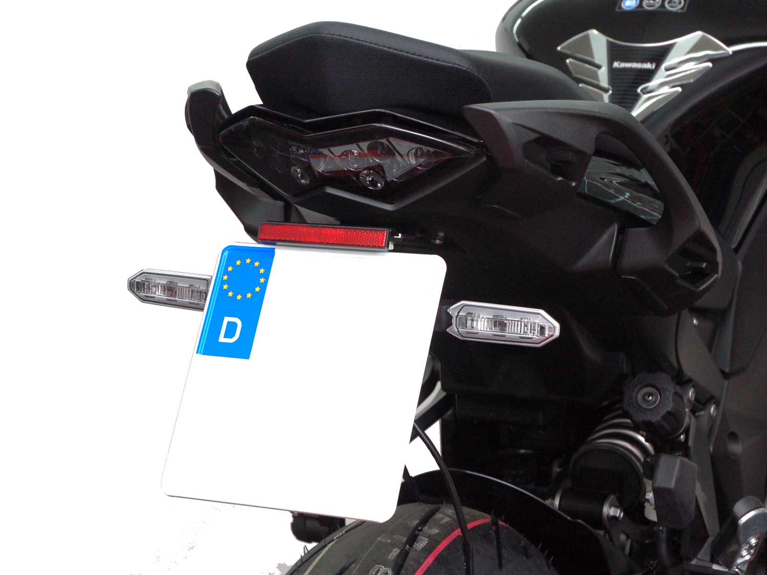 Portatarga IQ4 per Kawasaki Ninja 1000 SX | Ninja 1100 SX (2020-2026) (ZB) (D) Portatarga IQ4 per Kawasaki Z1000 SX Tourer (2014-2019) | Z1000 SX (2017-2019) (OB) (D)
