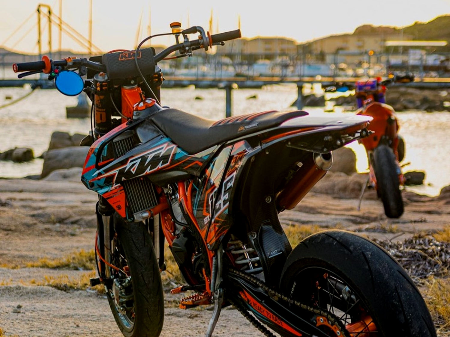 Specchio manubrio FLEXI NEW FIT 8130 per Supermoto | Enduro | Naked