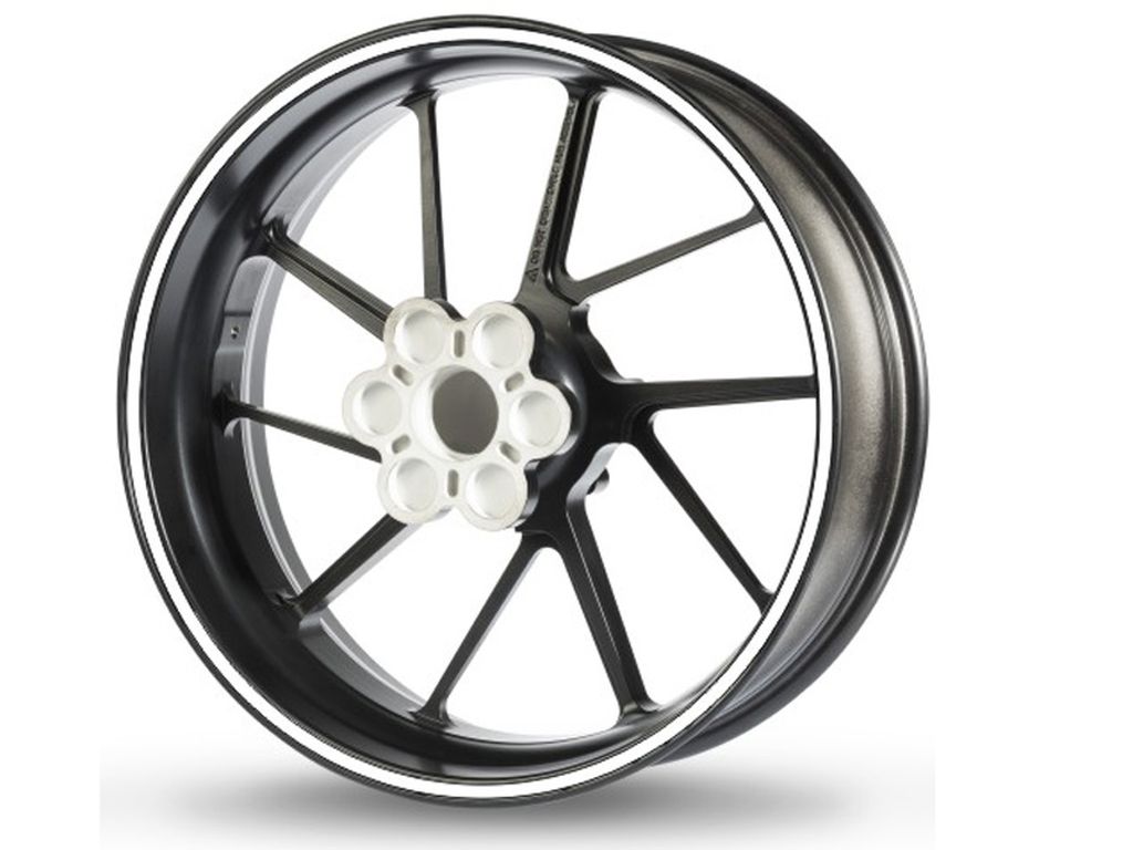 Adesivo bordo cerchio Racing 5mm bianco