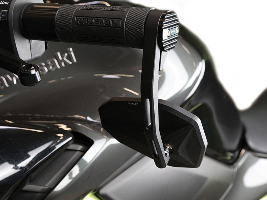 Specchio a specchio Highsider VICTORY X CNC per il peso del manubrio Lenkerendenspiegel mit Lenkergewicht für BMW S1000R | M1000R (2021-2026) Victory X CNC