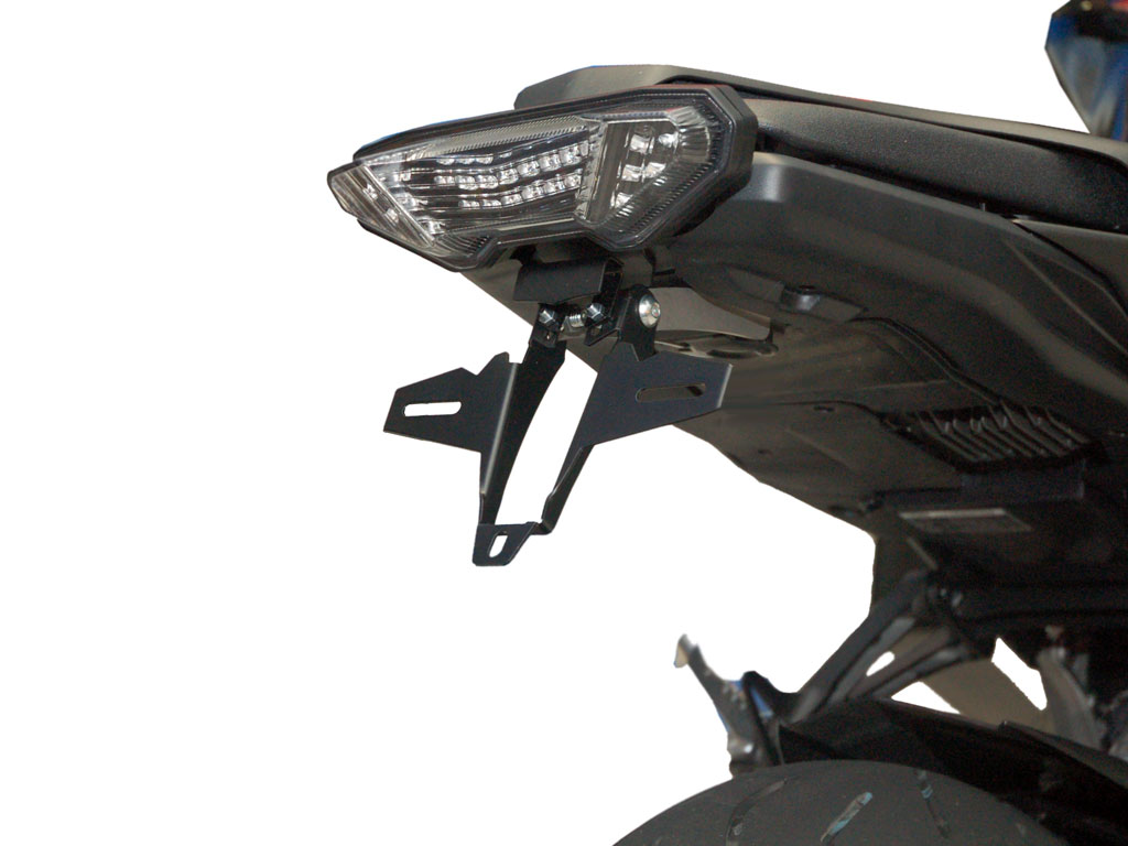 Porta targa IQ1 per Yamaha MT-10 (2016-2021) Kennzeichenhalter IQ1 für Yamaha MT-09 (2013-2016) für Originalblinker