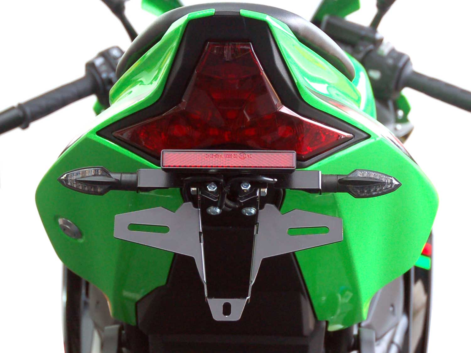 Portatarga IQ5 per Kawasaki Ninja 125 (2019-2024) OEM Indicatore di originale Portatarga IQ5 per Kawasaki Ninja 125 (2019-2024) OEM Indicatore di originale