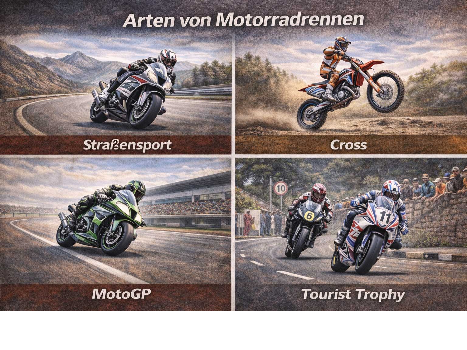 Tipos de carreras de motos Tipos de carreras de motos