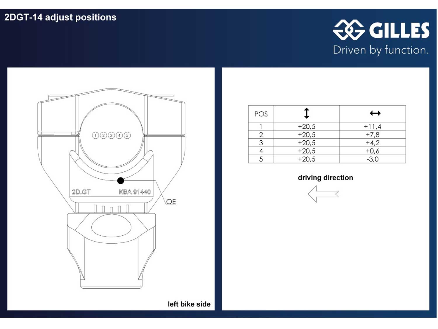 staffe manubrio regolabili 2DGT per Ducati Streetfighter