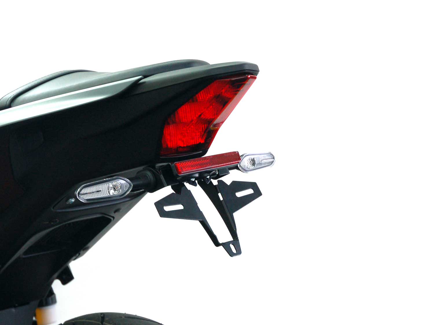Portatarga IQ5 per Yamaha R3 (2025-2026) Portatarga IQ5 per Yamaha R3 (2025-2026) per indicatori di direzione originali