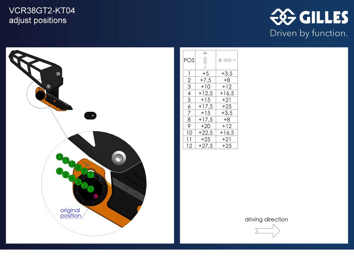 Sistema di poggiapiedi VCR38GT2-KT04 per KTM 790 Duke | 890 Duke Sistema di poggiapiedi VCR38GT2-KT04 per KTM 790 Duke | 890 Duke