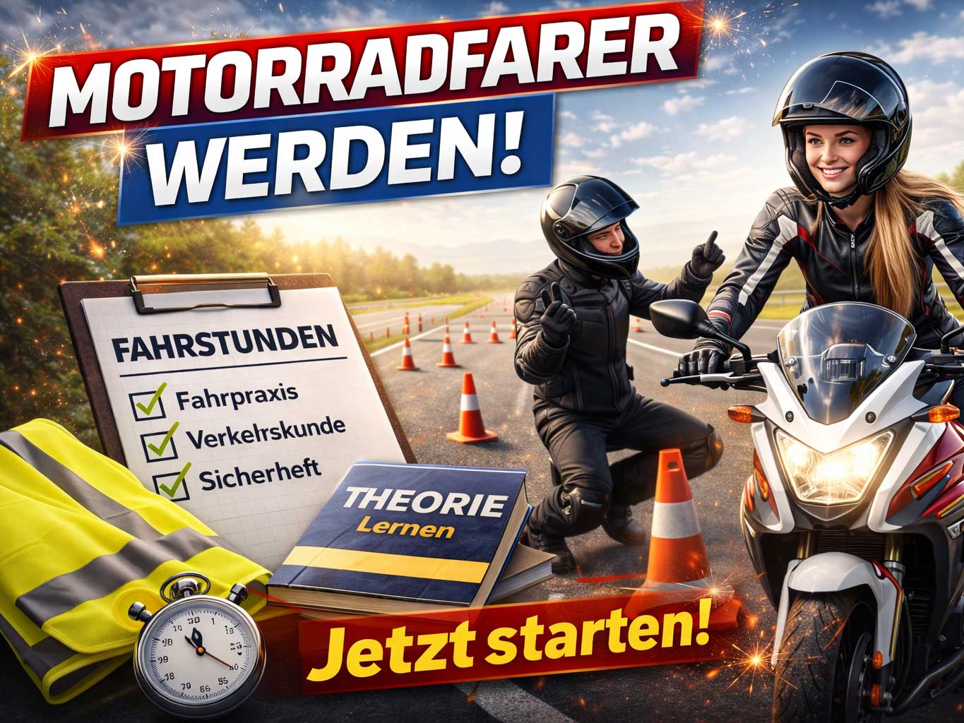Anfänger Motorrad Anfänger Motorrad