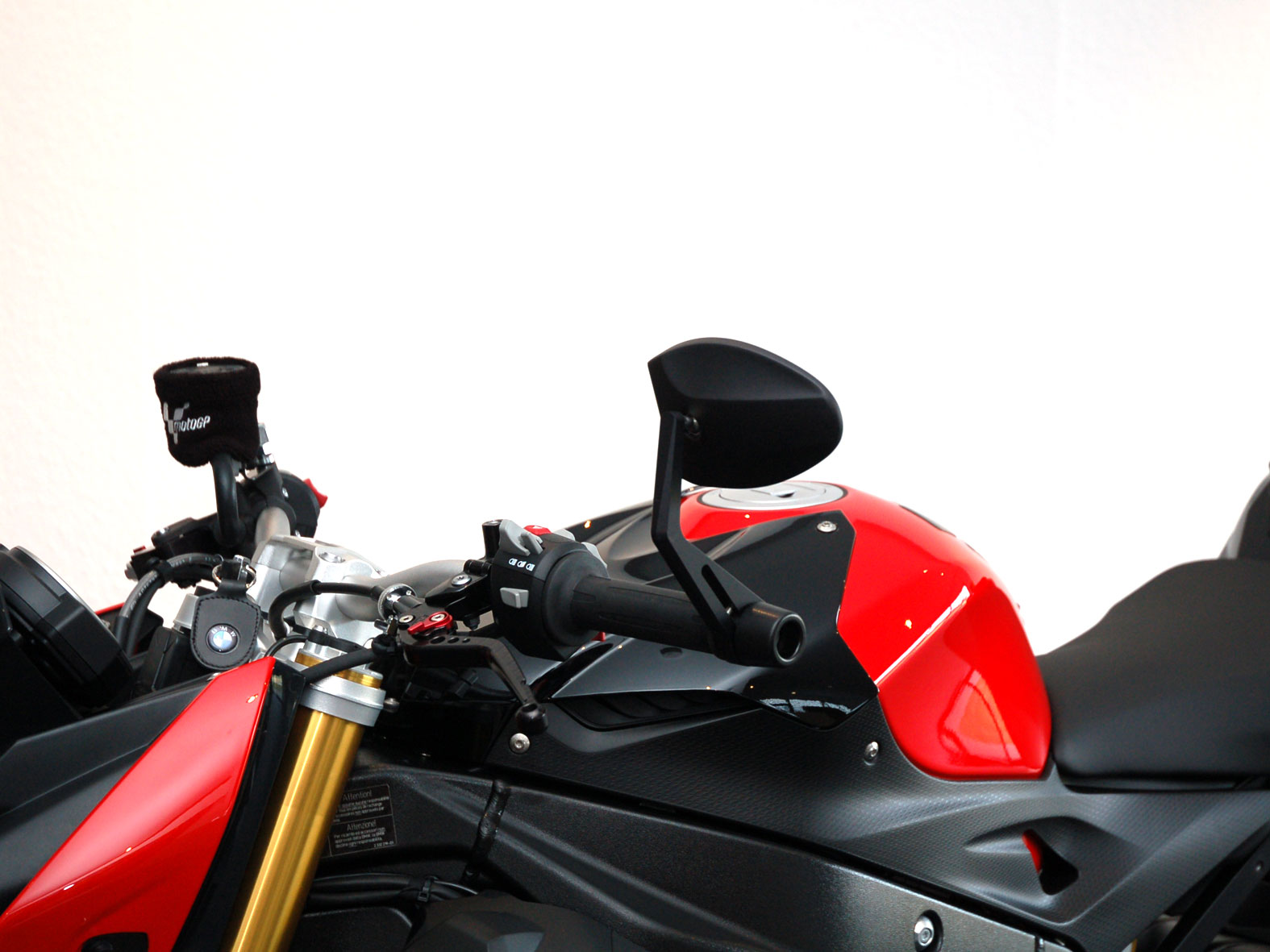 Specchio terminale del manubrio con peso per BMW S1000R Ferrara 2 Lenkerendenspiegel mit Lenkergewicht für BMW S1000R | M1000R (2021-2026) Ferrara 2