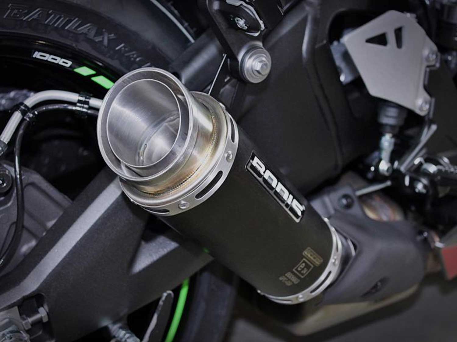 BODIS GPC-RS2 f. Kawasaki Ninja ZX-10R (2019-2025) in acciaio inossidabile nero BODIS GPC-RS2 f. Kawasaki Ninja ZX-10R (2019-2025) in acciaio inossidabile nero
