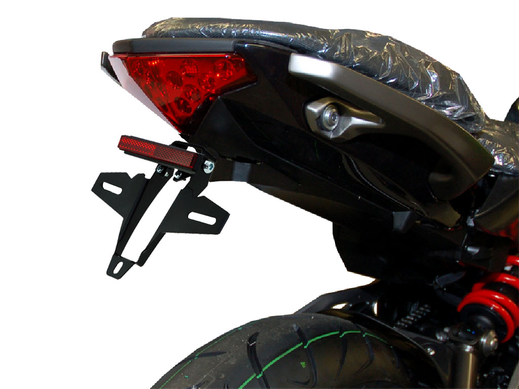 Porta targa IQ4 per Kawasaki ER 6N ER 6F (2012-2016) Portatarga IQ4 per Kawasaki ER 6N ER 6F (2012-2016) (OB) (D)