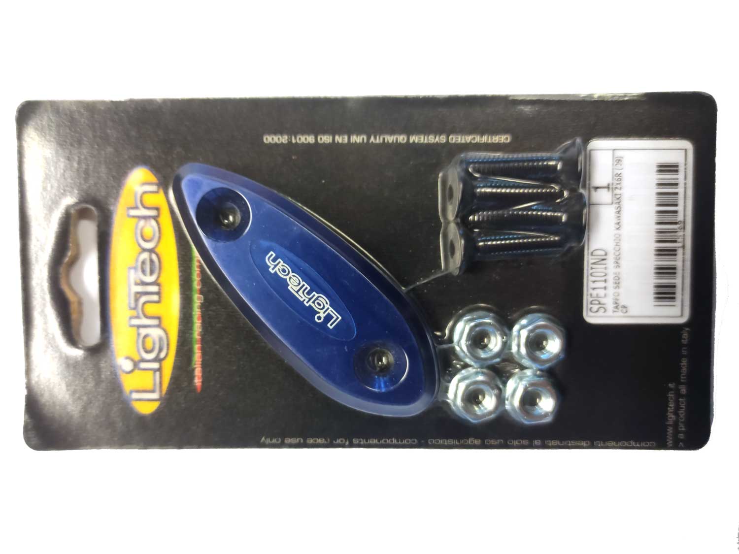 Coprispecchietto per Kawasaki ZX-6R (2009-2015) blu by lightech Coprispecchietto per Kawasaki ZX-6R (2009-2015) blu by lightech