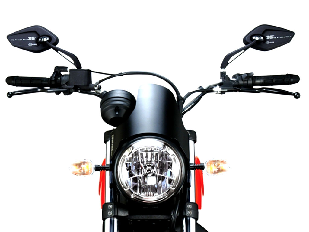 Mascherina frontale luce scura per Ducati Scrambler Sixty2 400 (2016-2019) Mascherina frontale luce scura per Ducati Scrambler Sixty2 400 (2016-2019)