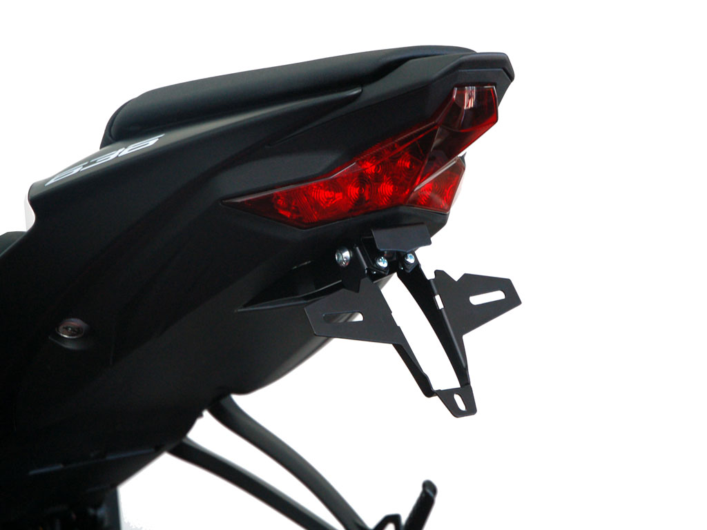 Kennzeichenhalter IQ1 für Kawasaki ZX-6R (2019-2026) für Zubehörblinker Kennzeichenhalter IQ1 für Kawasaki ZX-6R (2019-2026) für Zubehörblinker