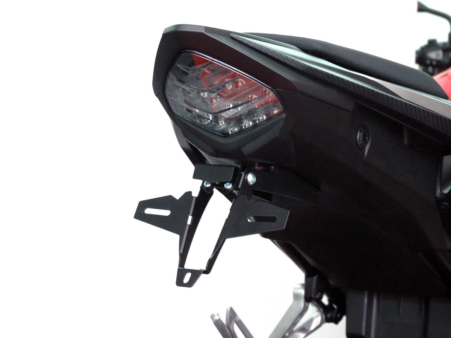 Kennzeichenhalter IQ1 für Honda CB500F | CBR500R (2016-2025) für Originalblinker Kennzeichenhalter IQ1 für Honda CB500F | CBR500R (2016-2025) für Originalblinker