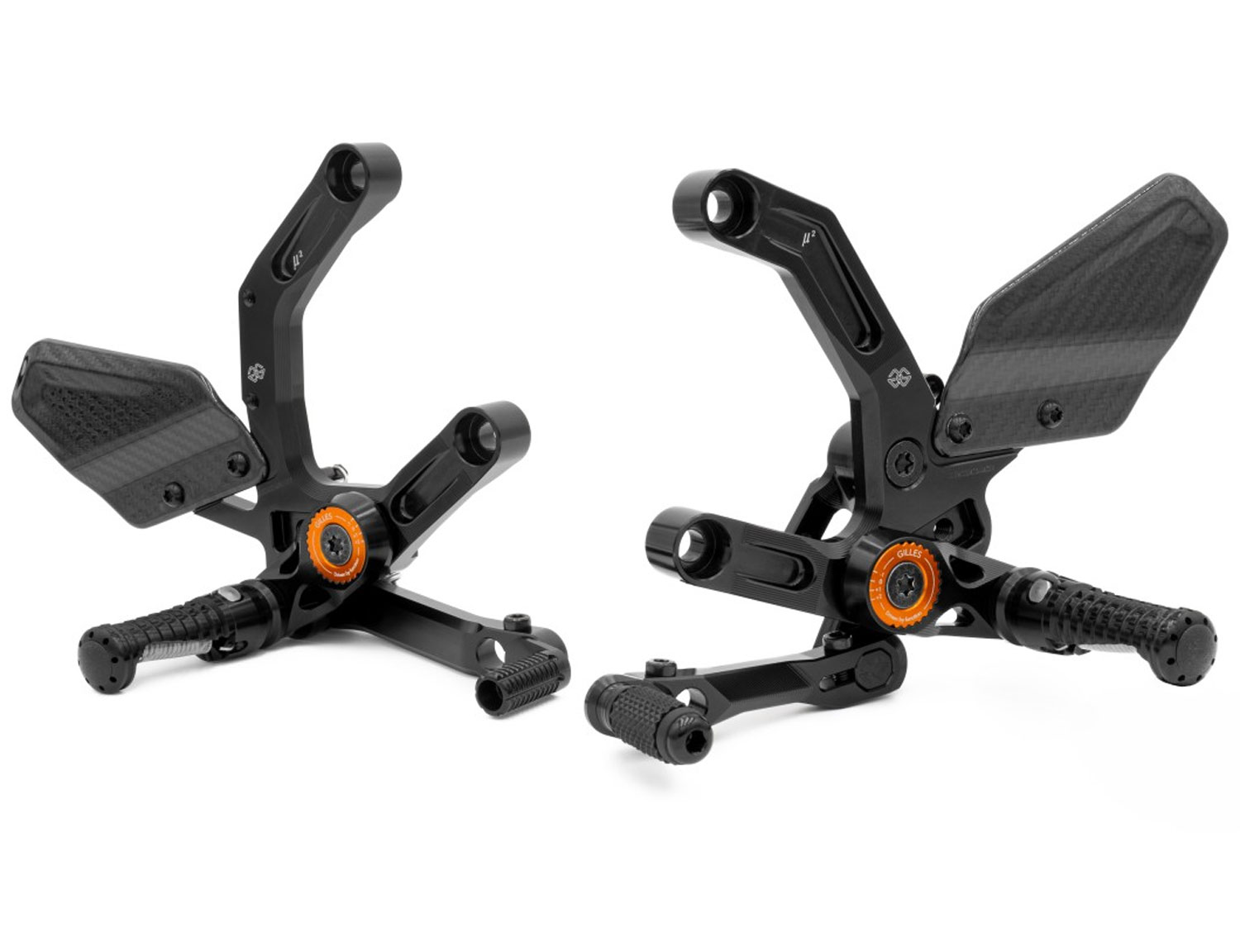 Sistema di poggiapiedi MUE2-KT02 per KTM 990 Duke Sistema di poggiapiedi MUE2-KT02 per KTM 990 Duke