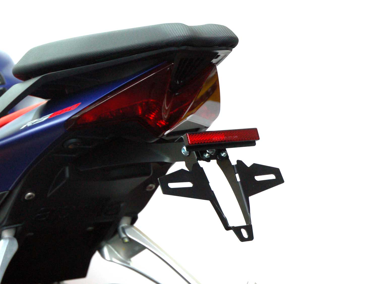Portatarga IQ4 per Aprilia RS 660 | Tuono 660 | RS 457 | Tuono 457 per indicatori di direzione accessori Portatarga IQ4 per Aprilia RS 660 | Tuono 660 | RS 457 | Tuono 457 per indicatori originali