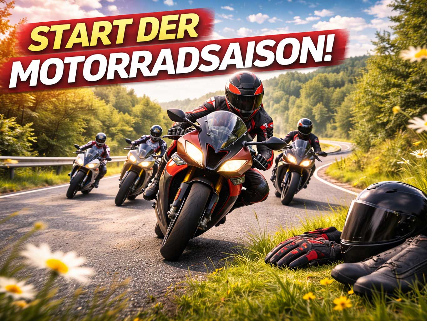 Début de la saison de moto - bien préparé pour rouler sur deux roues Début de la saison de moto - bien préparé pour rouler sur deux roues