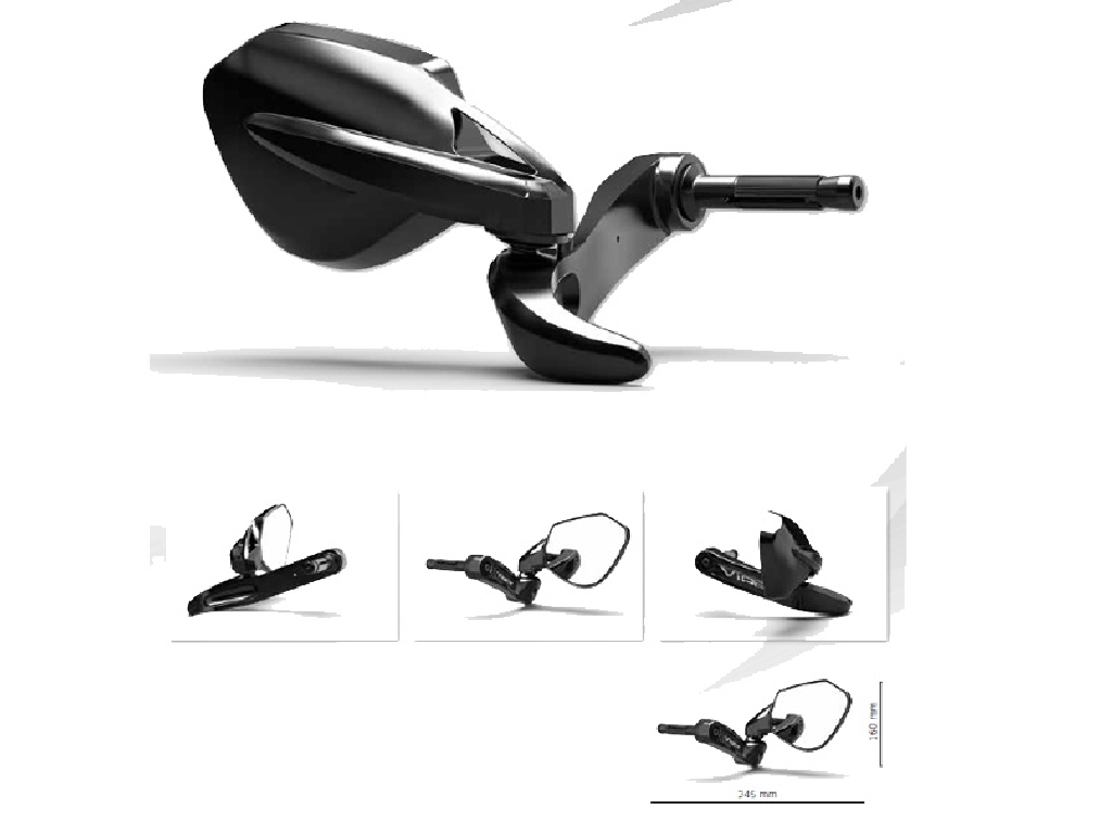 Specchio di estremità della barra 7490-7491 Leva dello scudo della vipera