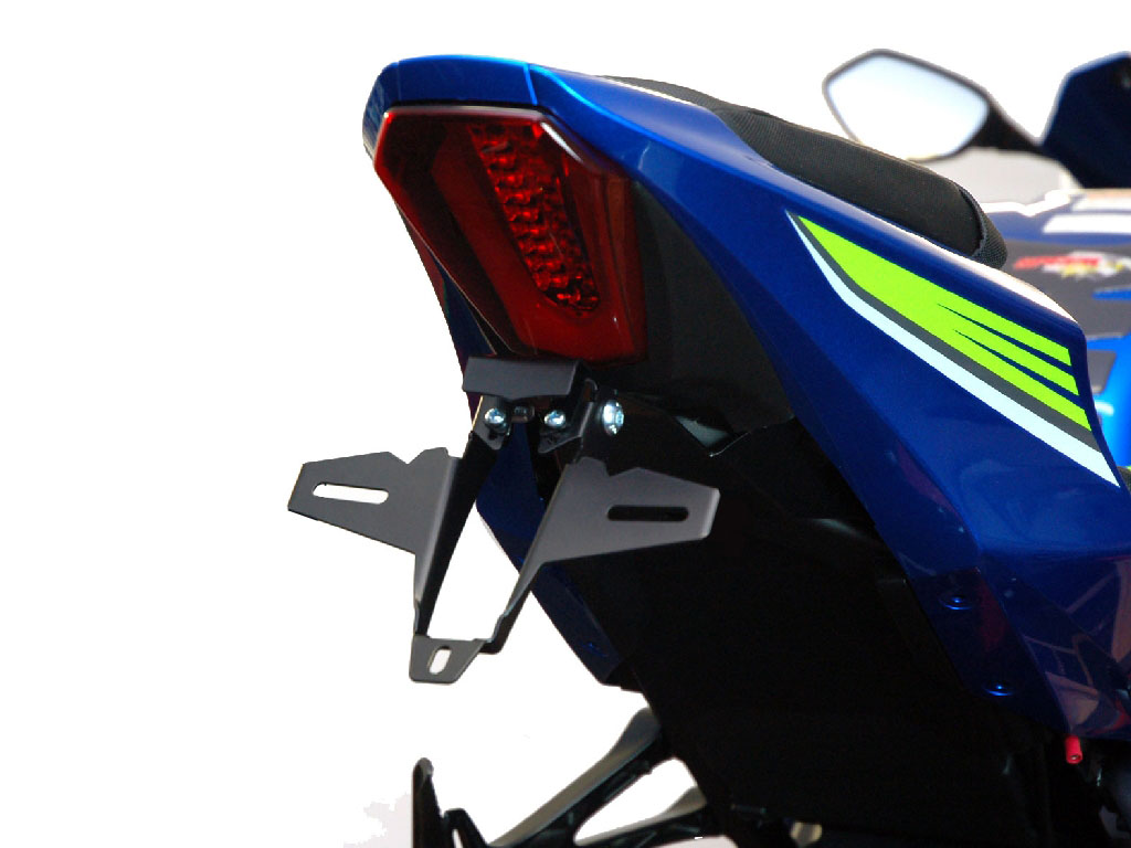 Porta targa IQ1 per Suzuki GSX-R 1000 (2017-202020) Kennzeichenhalter IQ1 für Suzuki GSX-R 1000 (2017-2022) für Originalblinker