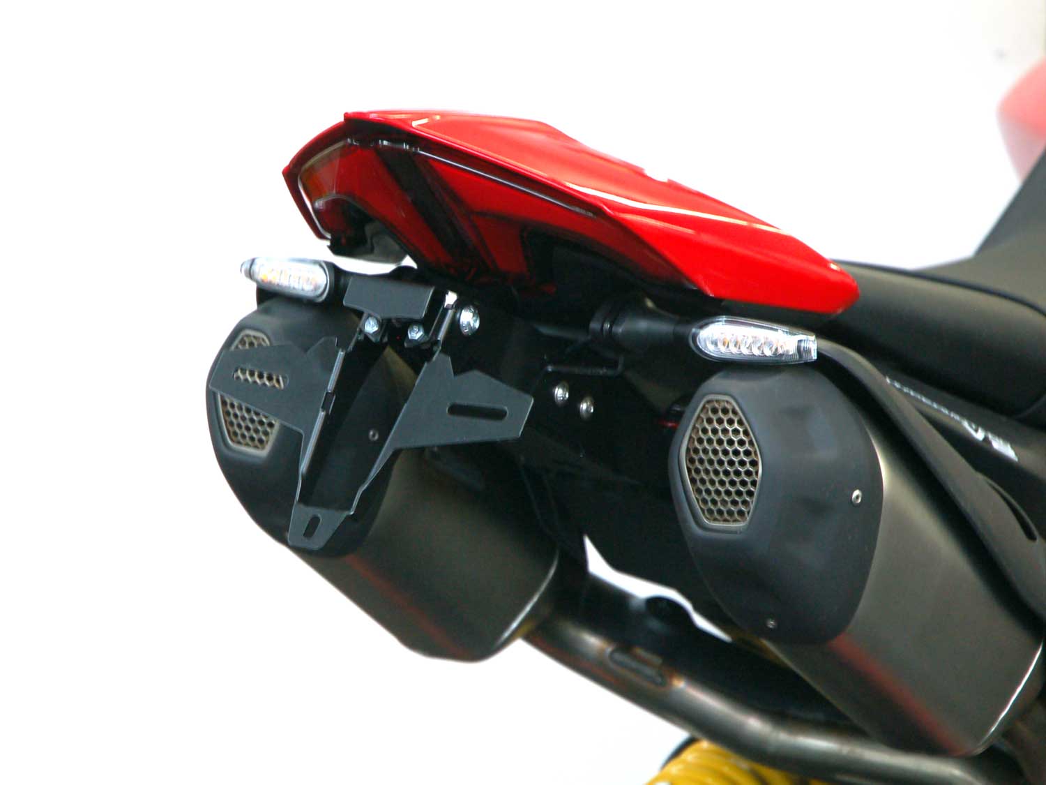 Portatarga IQ1 per Ducati Hypermotard V2 | V2 S (2026-2027) per indicatori di direzione opzionali
