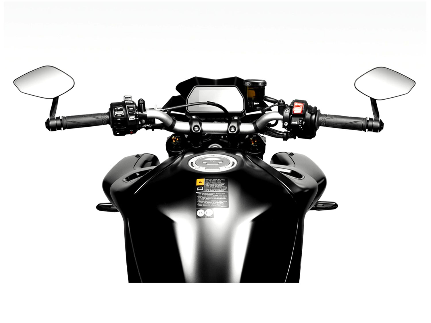 Specchio terminale Revenge SS EVO con peso manubrio per Yamaha MT-10 (2022-2024)