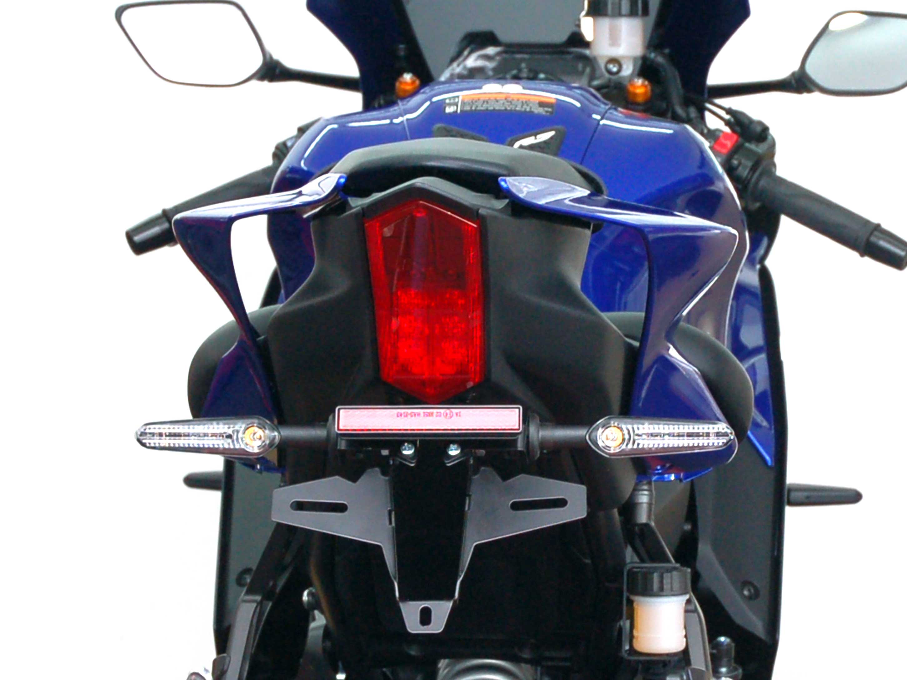 Portatarga IQ5 per Yamaha R7 (2026-2027) per indicatori di direzione originali