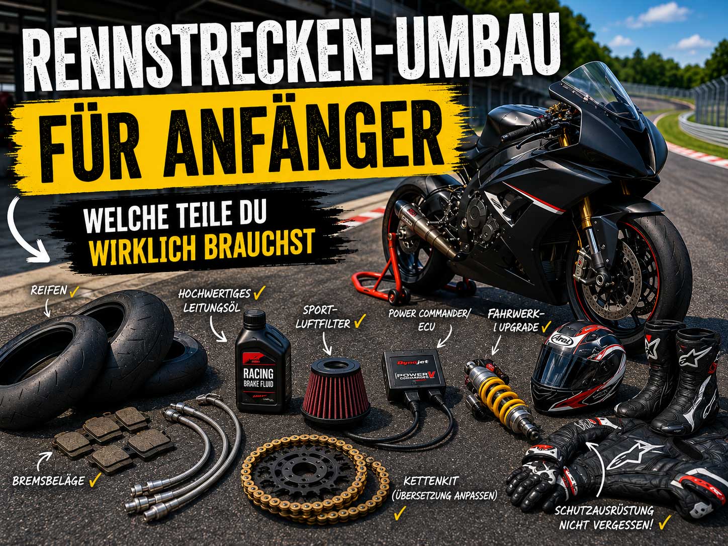 Race track conversion for beginners - Which parts you really need