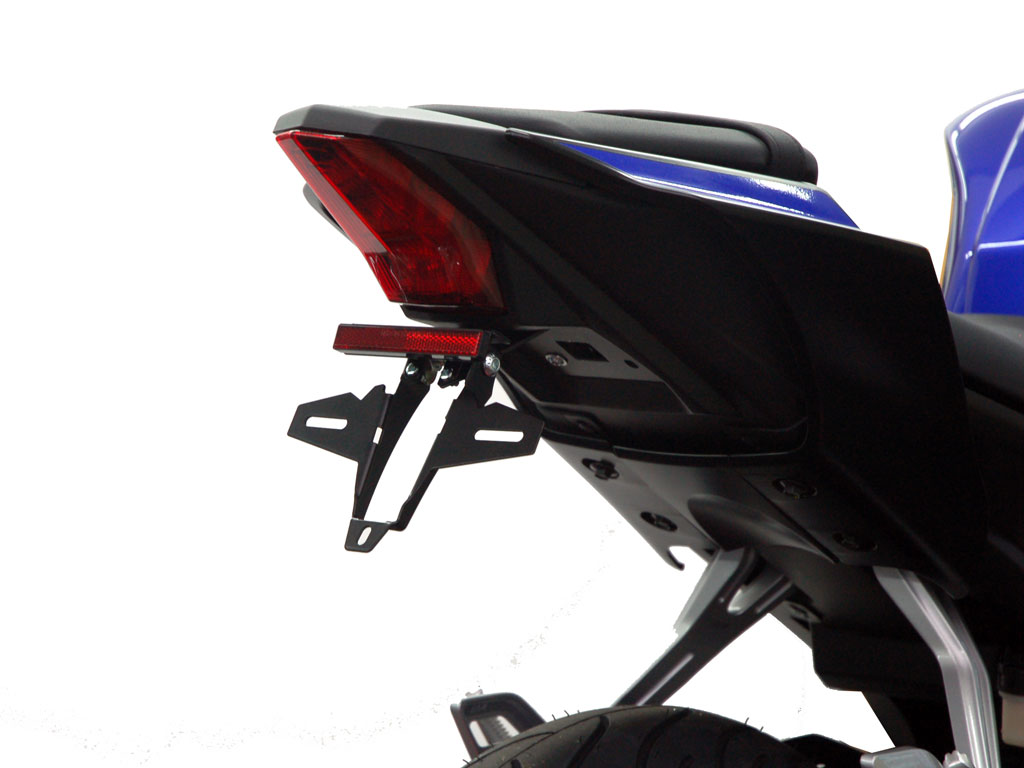 Porta targa IQ4 per Yamaha R125 2019-2026) Kennzeichenhalter IQ4 für Yamaha R125 2019-2026) für Originalblinker