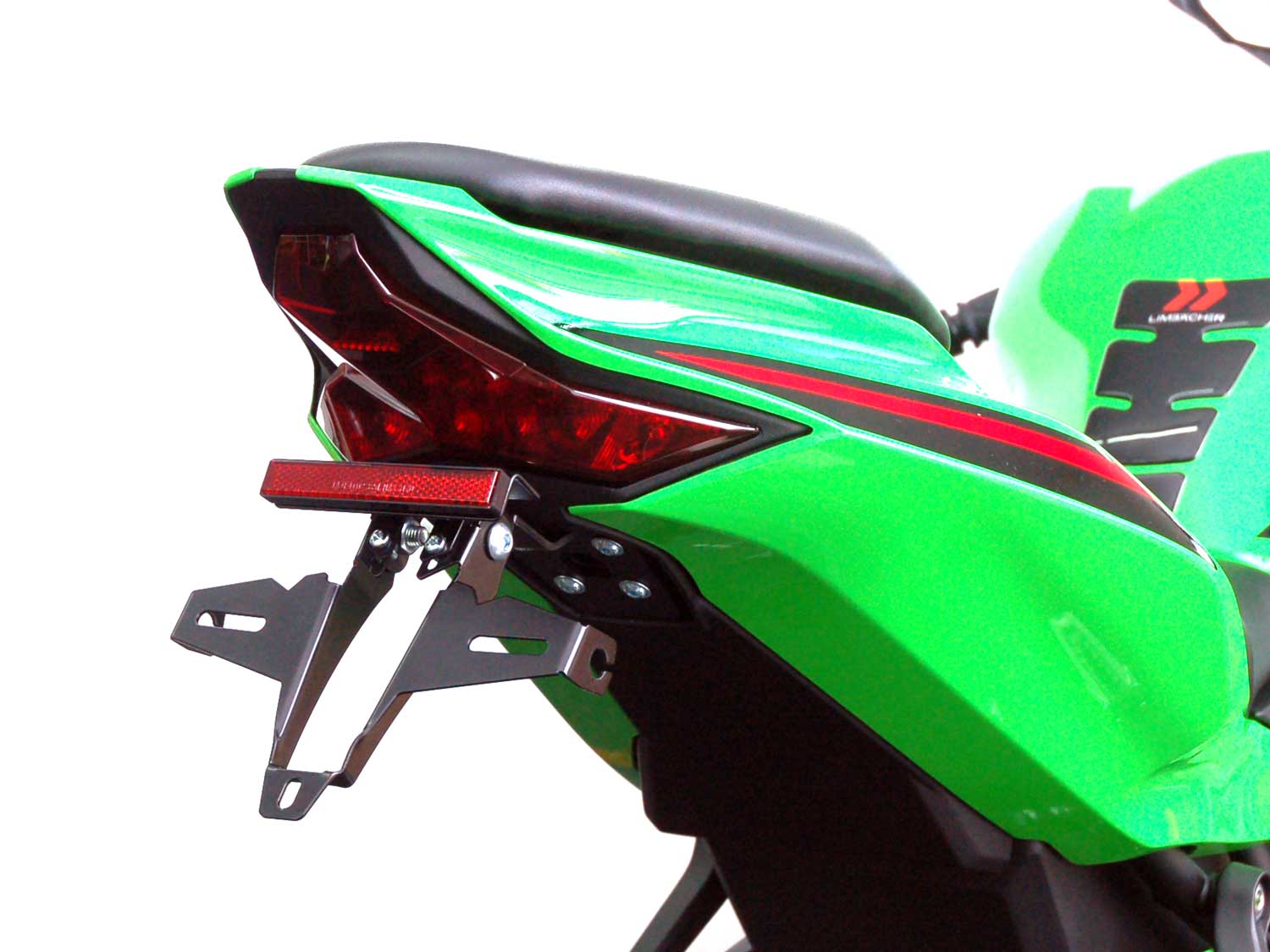 Porta targa IQ4 per Kawasaki ZX-6R (2009-2016) OEM Indicatore di originale (180-200mm) Porta targa IQ4 per Kawasaki ZX-6R (2009-2016) OEM Indicatore di originale (180-200mm)