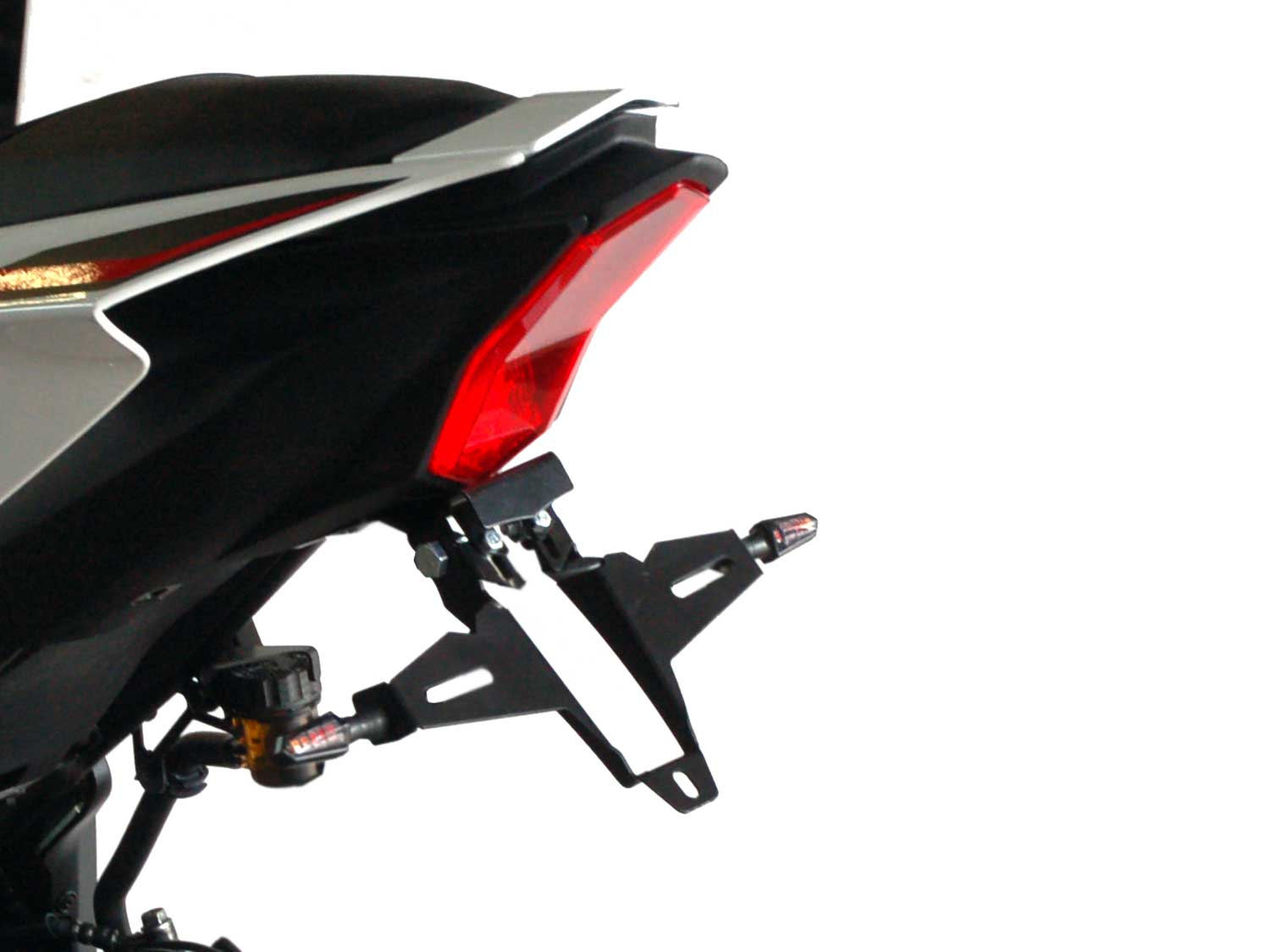 Portatarga IQ1 per Yamaha R7 (2026-2027) per indicatori di direzione originali
