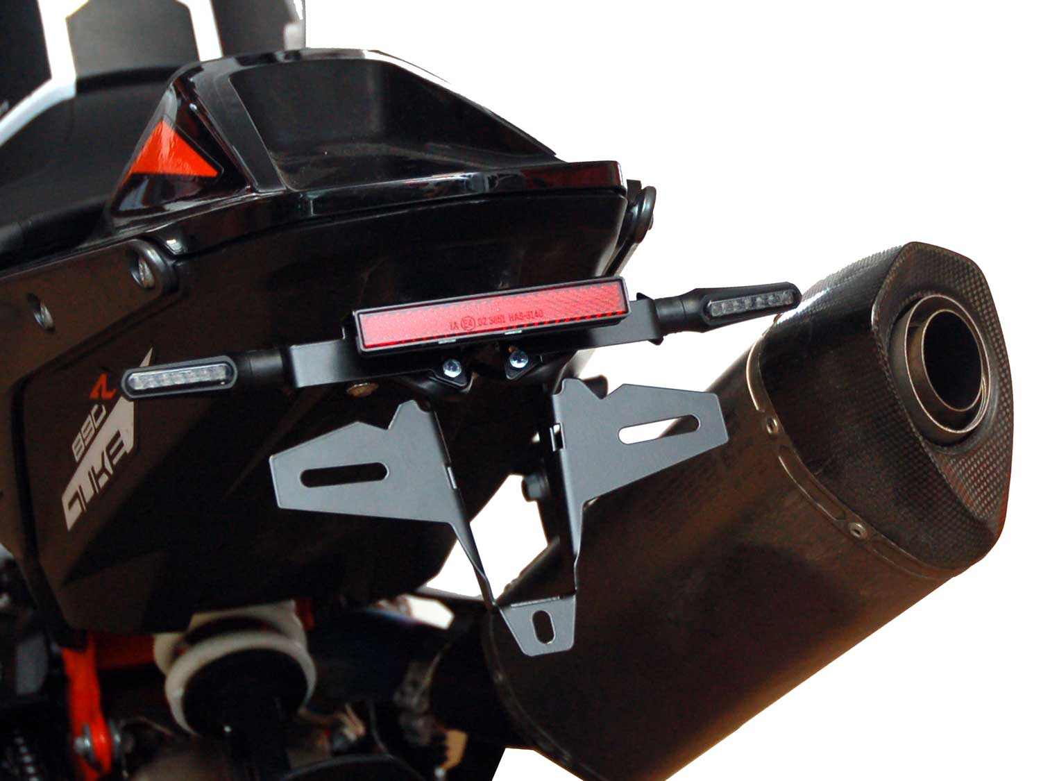Portatarga IQ5RB per KTM Duke 790 | 890 (2018-2026) Indicatori luminosi posteriori