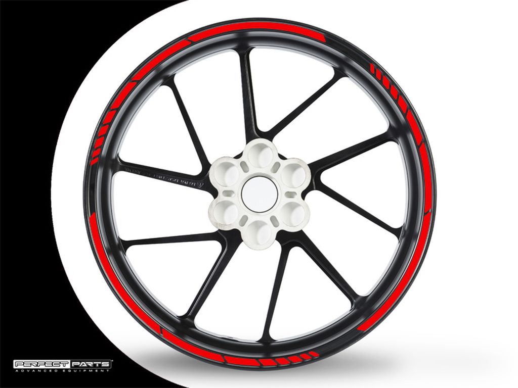 Adesivo bordo cerchio GP Race rosso