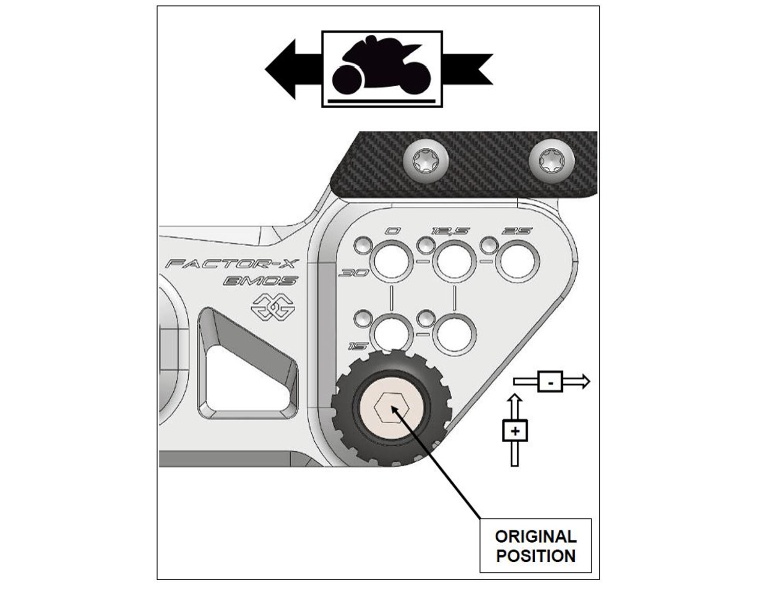 Sistema di pedane FXR-BM05 per BMW M1000RR (2020-2026) | S1000RR (2019-2026)