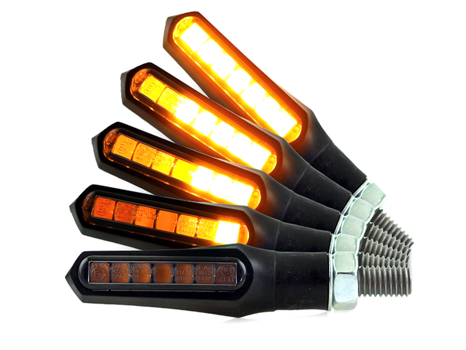 Indicatore di direzione con luce di marcia a bastone