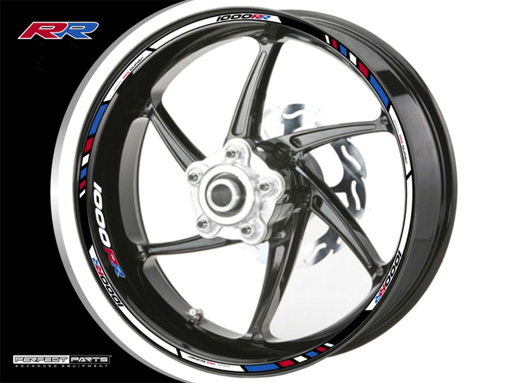 Adesivo per cerchi per BMW S1000RR | M1000RR blu-rosso-bianco