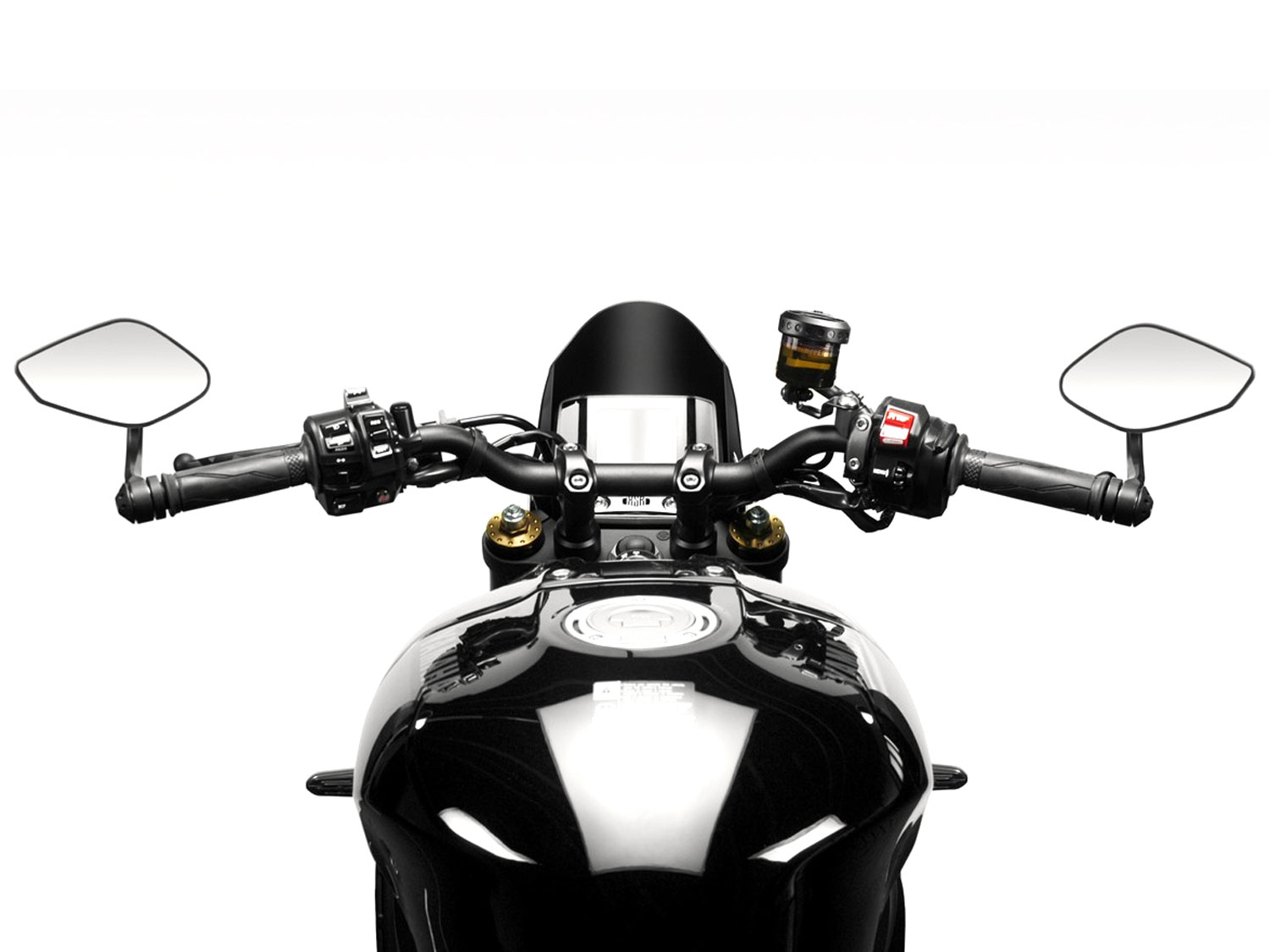 Specchio terminale Revenge SS con peso manubrio per Yamaha XSR900 (2022-2023)