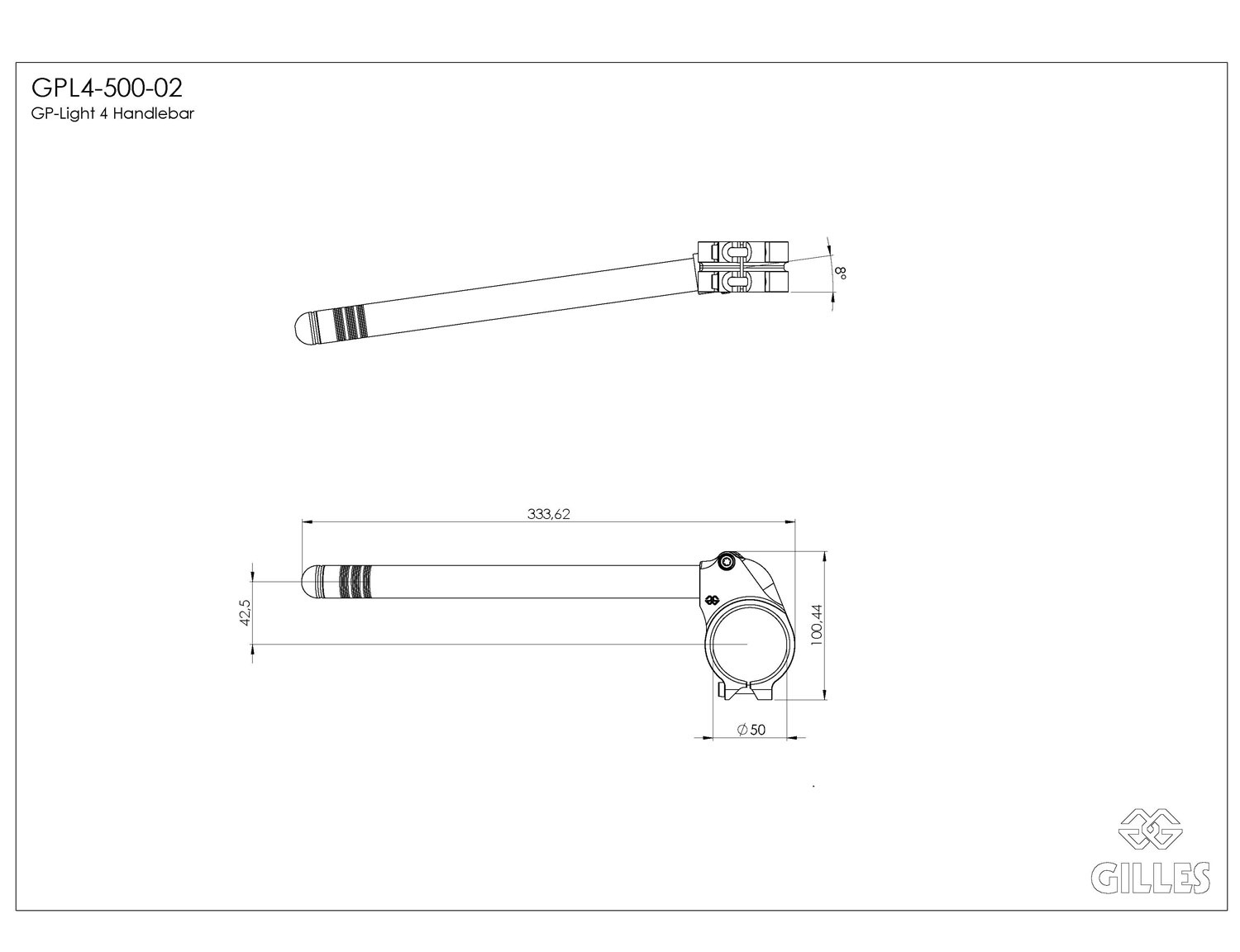 Lenker GP-LIGHT schwarz