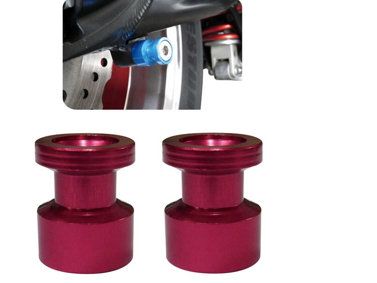 Ständeraufnahme Schwingenadapter Bobbins M6 rot