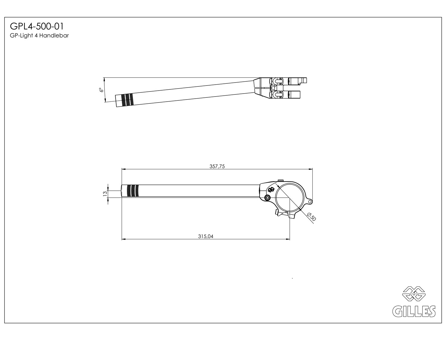 Lenker GP-LIGHT 4 500 schwarz für Triumph Street Triple 765 RS | Daytona 660