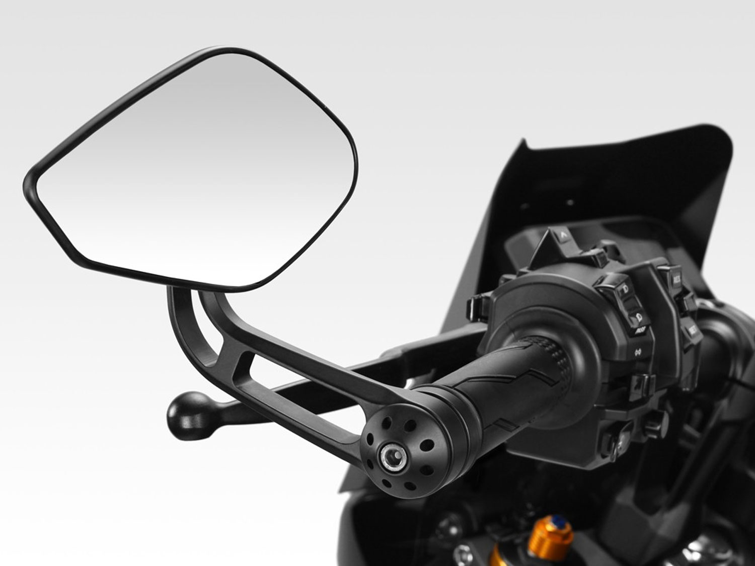 Specchio terminale EVO SS con peso manubrio per Yamaha MT-09 (2021-2023) Specchio terminale EVO SS con peso manubrio per Yamaha MT-07 (2025-2026)